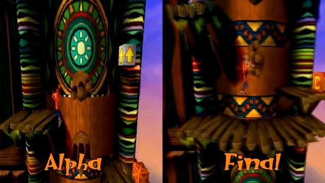 Crash Bandicoot 1 Alpha VS Retail - Native Fortress