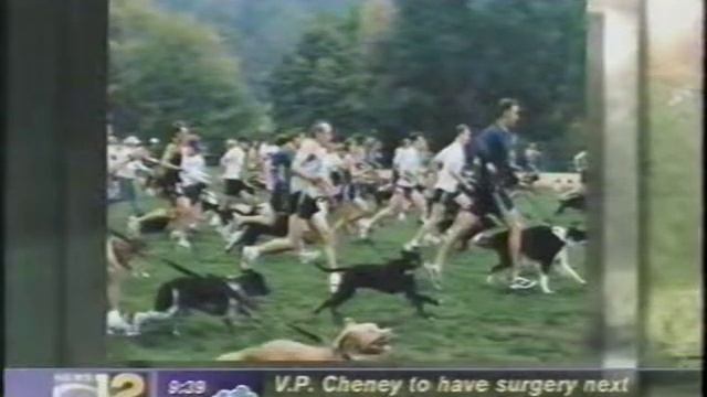 Hounds and Harriers Run sponsor David Contract Milk Bone brand on the Pet Stop