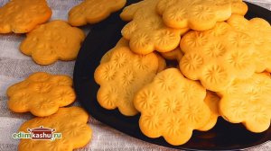 Песочное тесто на растительном масле. Всего 4 ложки масла!  Печенье к чаю на скорую руку!