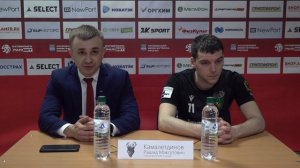 Пресс-конференция МФК «Торпедо» (Главный тренер Рашид Камалетдинов и игрок Денис Аширов).