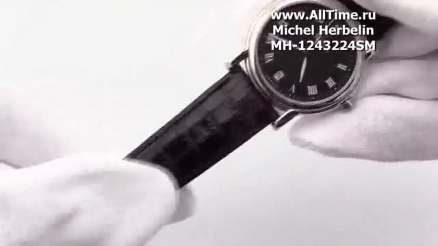 Обзор. Женские наручные швейцарские часы Michel Herbelin MH-1243224SM смотреть онлайн