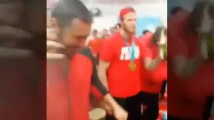 Олимпиада 2018 /Победа Сборной России по хоккею / Ковальчук танцует в раздевалке