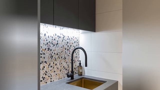 75 All Cabinet Styles Laundry Room With Cement Tile Backsplash Design Ideas You'll Love ♡