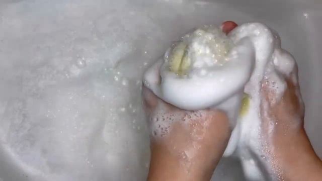 🍼ASMR SOAP 🍼 мыление детского мыла Нефис/washing baby soap nefis смотреть онлайн