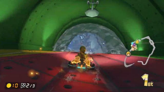 Online Race on Piranha Plant Slide (2) - Mario Kart 8 Deluxe Gameplay смотреть онлайн