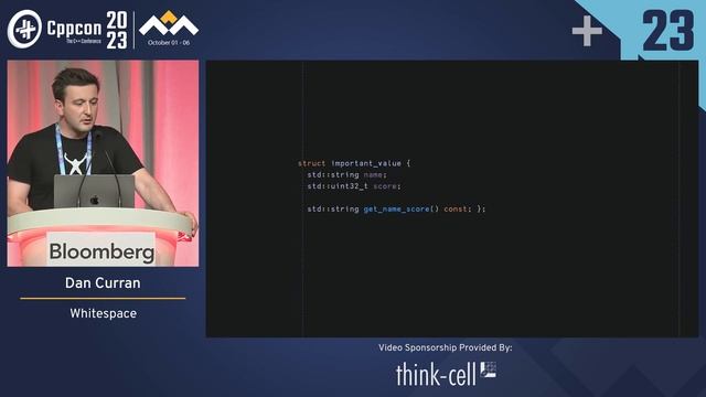 Lightning Talk: Whitespace: A Humorous Short Talk - Dan Curran - CppCon 2023