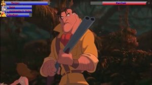 Tarzan vs. Kerchak with healthbars (Edited By @GabrielD2002)