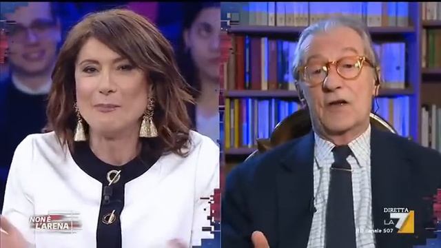 Vittorio Feltri contro Vladimir Luxuria: "Battuta schifosa ma piantala di fare la stupida!" смотреть онлайн