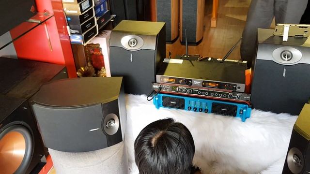 Dàn karaoke loa Bose 301 với Main Bosa 4 kênh, Micro Share SA-780, Vang cơ tại 769audio смотреть онлайн