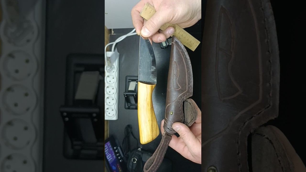 Комплект: нож из мехпилы+ножны. смотреть онлайн