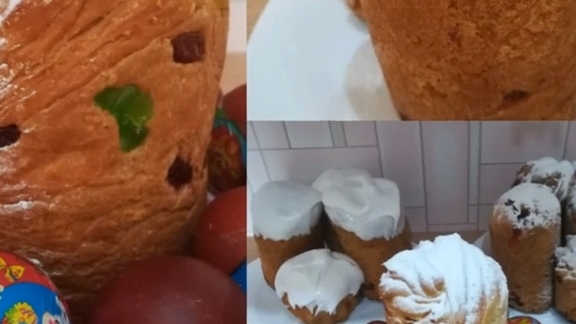 Ейск ! Архивное видео ! Куличи крафины, первый опыт и творожные куличи, рецепты в описании !