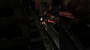 Плазменная резка профильной трубы под замочную скважину