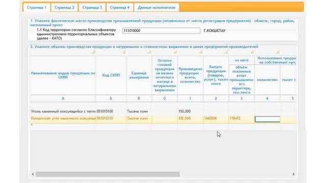 Видеоинструкция по заполнению статистической формы 1-П (периодичность - месячная)
