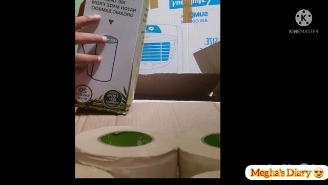 Beco ecofriendly bamboo made Tissue roll 🧻 and Kitchen Towel 🗞 Unboxing and Review || Megha's Diary