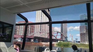 Прогулка на речном трамвайчике по Москве реке. Версия со стабилизацией.