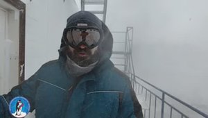 Лихая погода на антарктической станции Новолазаревская