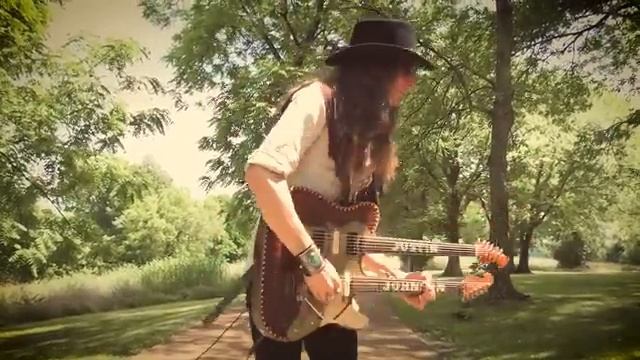 Композиция ZZ Top LA GRANGE на гитаре с двойным грифом