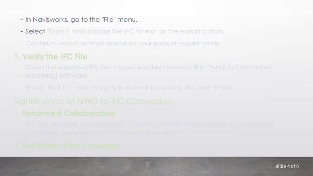 Converting NWD to IFC for AEC Professionals смотреть онлайн