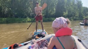 Сплав по реке Бердь на сапах и лодках, июнь 2024