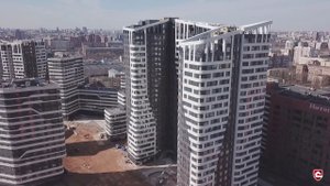 Проекты высотных зданий с применением искусственного камня White Hills