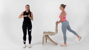 Отведение ноги назад стоя