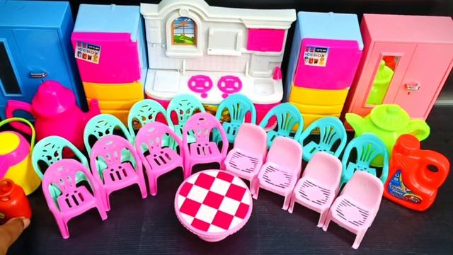 7 Minutes Satisfying with Unboxing Hello Kitty Kitchen Set | ASMR Mini Kitchen Set Cute Doll House