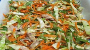 Пряный китайский салат с курицей