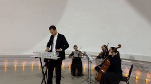 J.S.Bach - Air, from orchestral suite in D Major, BWV 1068. Glass Harp & String Quartet