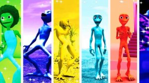 COLOR DANCE CHALLENGE DAME TU COSITA VS PATILA VS BAD SANTA VS ALIEN GREEN VS GUMMY BEAR