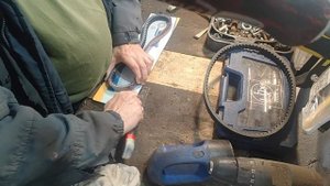 Измеряю длину ремня ВАРИАТОРА Скутера ХОРС56.. 842..