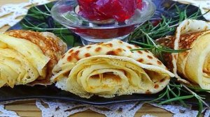 Блинчики розы