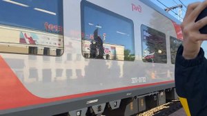 Прибытие электропоезда «Ласточка» ЭС1П на станцию Тула 1 Курская, сообщением Курск-Москва