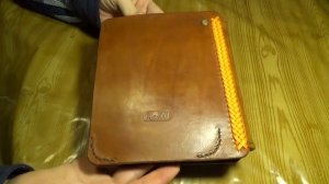 Обложка из кожи для электронной книги. Leather cover for e book.