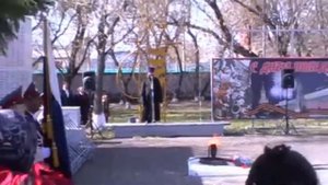 Ишим 9 мая 2013. Митинг у памятника воинам железнодорожникам.