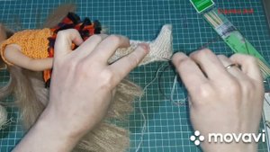 Чулки/Гольфы для куклы попетельно.