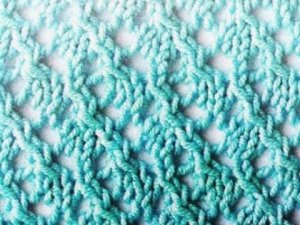 Ажурный узор спицами "Летний дождь"