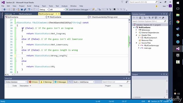 [Udemy UE4 C++] 038 Writing Error Checking Code