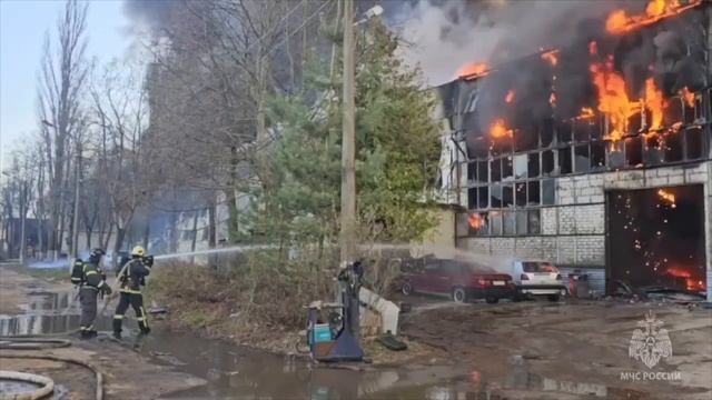 Пожар город Курск 16.04.2025г.