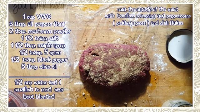 VEGAN CORNED BEEF - RED SEITAN RECIPIE - vegan roast beef    Connies RAWsome kitchen