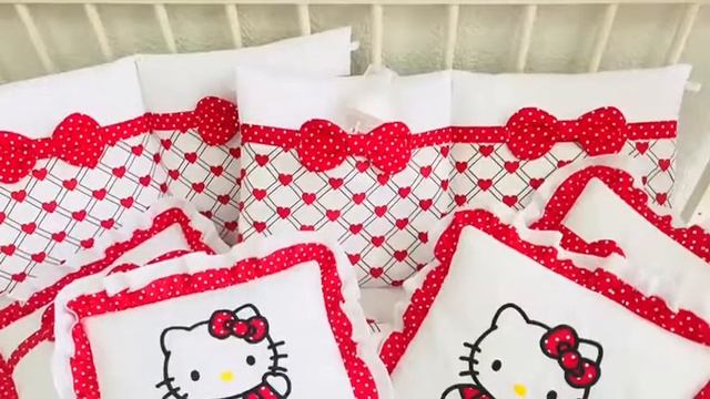 Комплект в стандартную кроватку “Hello Kitty “ смотреть онлайн