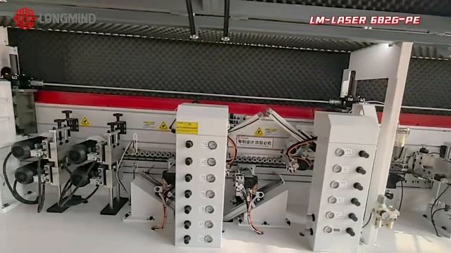 Кромкооблицовочный станок LONGMIND с лазерным узлом приклеивания кромки