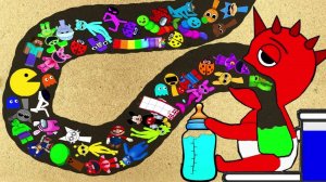 Рэдди ест спрунки, соника, марио и других персонажей