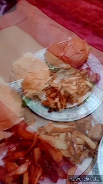 Zinger Burger and Potato Chips #subhanallah #my_first_vlog_on_youtube #my_first_vlog
