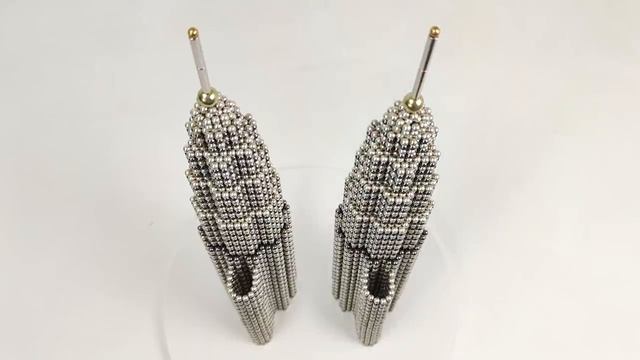Railgun VS Petronas Twin Towers out of Magnetic Balls _ Magnetic Games