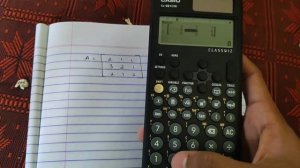 scientific calculator fx-991cw; How to find inverse of matrix?
