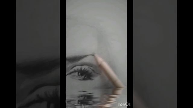 Портрет карандашом, эффект акварели #арт #графика #портретыназаказ