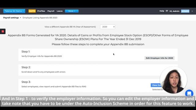 How to Generate and Submit Appendix 8B Form - Singapore Demo Video with Voiceover | Talenox смотреть онлайн