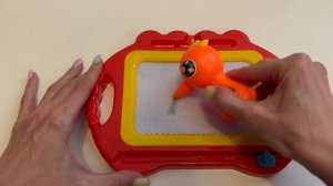 Геометрические фигуры на магнитной доске. Развивающее видео для детей