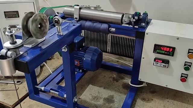 Станок для намотки шнура в бобины. смотреть онлайн