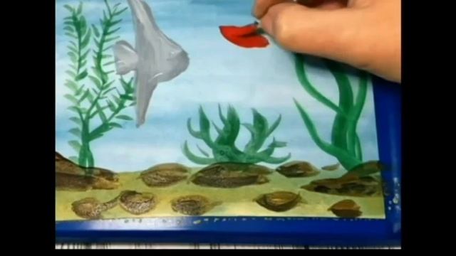 Как нарисовать морское дно, легко и просто смотреть онлайн